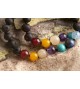 Amber teething bracelet - Gemstone - Topaz - semi precious stones 